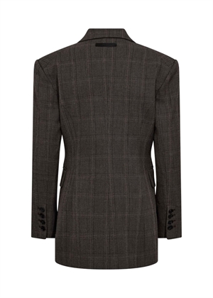 Waist fit check blazer Mocca HAUTE L\'AMITIÈ
